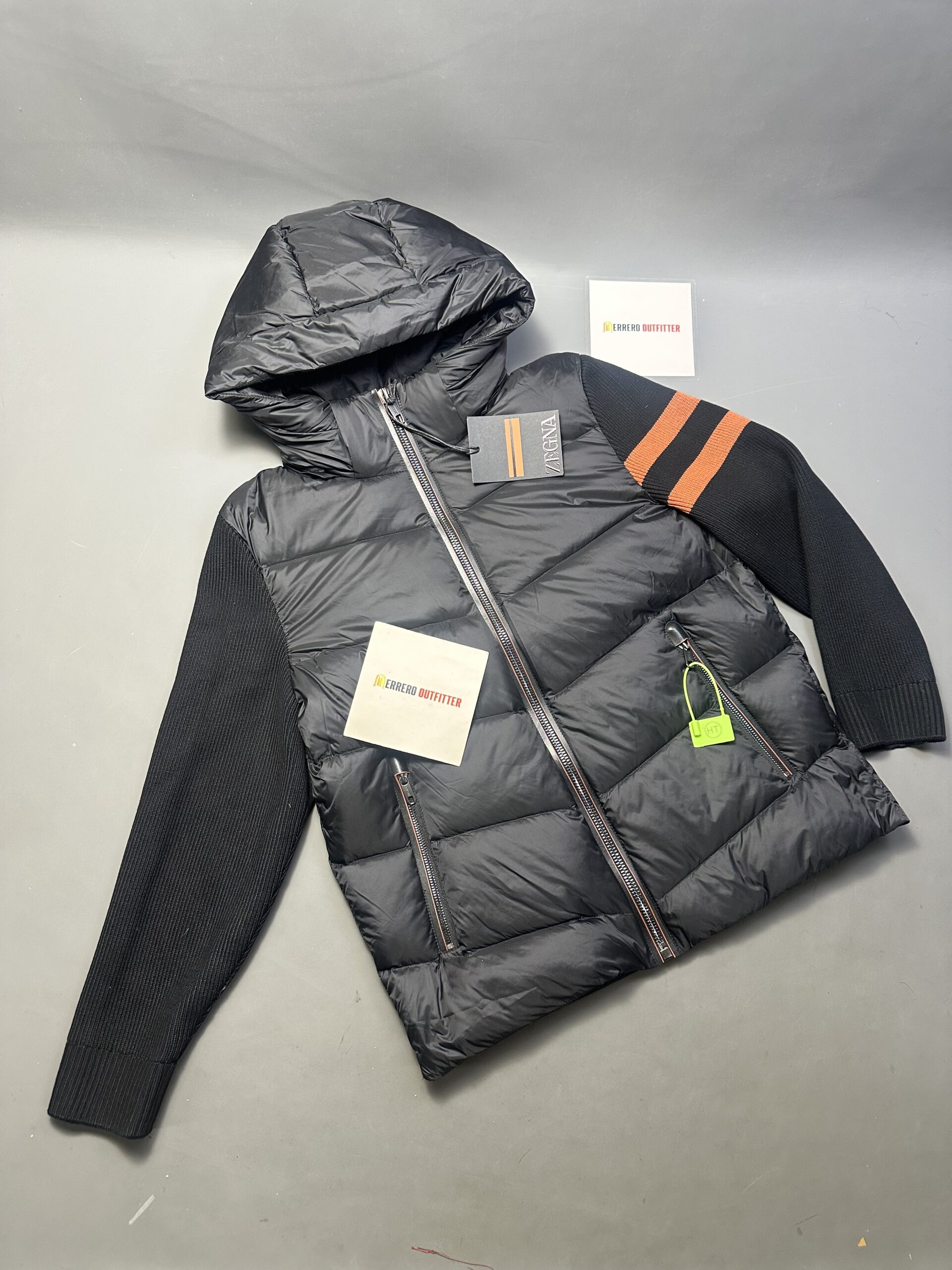 Cardigã zegna com capuz